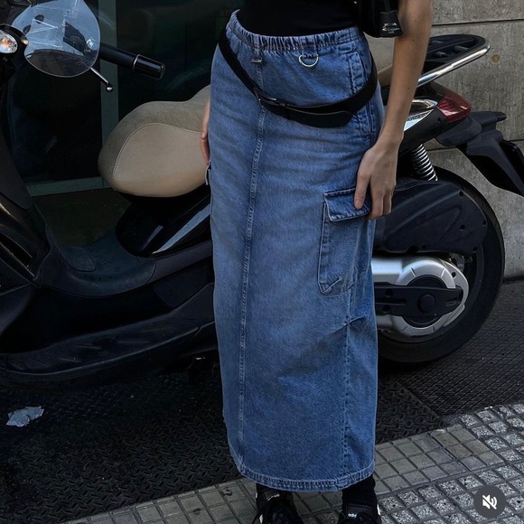 Zara cargo midi skirt black - Picture 7 of 9